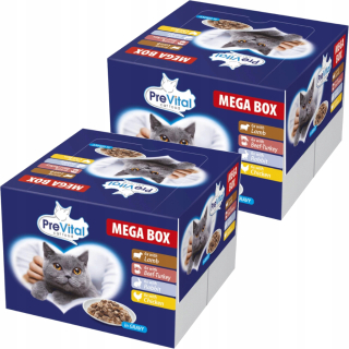 Prevital mokré krmivo mix príchutí 2,4 kg